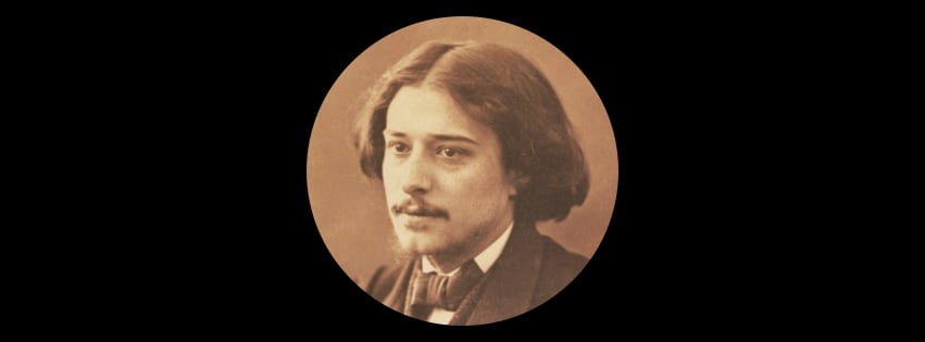 illustration de l'écrivain Alphonse Daudet, auteur de contes et poèmes