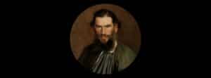 illustration qui montre un portrait de l'écrivain russe Léon Tolstoï