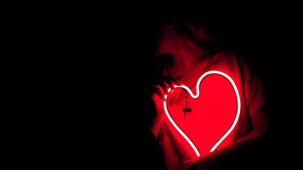 Image d'illustration du poème d'amour le serment de Marceline Desbordes-Valmore qui montre un coeur