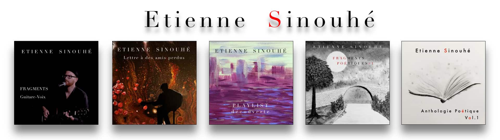 visuel des pochettes d'album d'Etienne Sinouhé